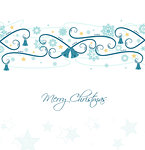 Vector background with Christmas ornaments, Christmas card