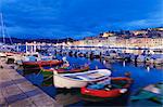 View over the harbour to Forte Falcone fortress, Portoferraio, Island of Elba, Livorno Province, Tuscany, Italy, Europe