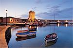 Port of Marciana Marina with Torre Pisana Tower, Marciana Marina, Island of Elba, Livorno Province, Tuscany, Italy, Europe