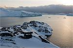 A view of Ilulissat icefjord, UNESCO World Heritage Site, Greenland, Denmark, Polar Regions