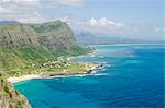 Beach at Waimanalo Bay, Windward Coast, Oahu, Hawaii, United States of America, Pacific