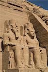 Colossi of Ramses II, Sun Temple, Abu Simbel, UNESCO World Heritage Site, Egypt, North Africa, Africa