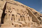 Colossi of Ramses II, Sun Temple, Abu Simbel, UNESCO World Heritage Site, Egypt, North Africa, Africa