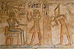 Bas-reliefs, Medinet Habu (Mortuary Temple of Ramses III), West Bank, Luxor, Thebes, UNESCO World Heritage Site, Egypt, North Africa, Africa