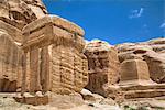 Djinn Blocks, dating from between 50 BC and 50 AD, Petra, UNESCO World Heritage Site, Jordan, Middle East