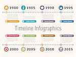 Horizontal timeline infographics design template, vector eps10 illustration