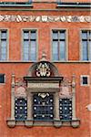 Close-up of historical building, Old Town Square, Prague, Czech Republic