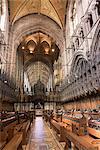 Chester Cathedral choir looking West, Cheshire, England, United Kingdom, Europe