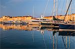 Harbour, St. Tropez, Var, Provence, Cote d'Azur, French Riviera, France, Mediterranean, Europe