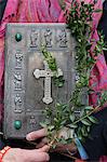 Old Bible, Palm Sunday, Holy Week, La Roche-sur-Foron, Haute-Savoie, France, Europe
