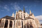 The beautiful Abbaye de la Trinite (Abbey of the Holy Trinity) in Vendome, Loir-et-Cher, Centre, France, Europe