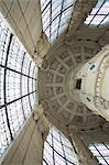 Looking up at the roof that covers the double helix staircase in Chateau de Chambord, UNESCO World Heritage Site, Loir-et-Cher, Centre, France, Europe