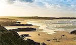 Sunrise at Gwithian Beach, Cornwall, England, United Kingdom, Europe