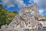 Structure XX, Chicanna, Mayan archaeological site, mixture of Chenes and Rio Bec styles, Late Classic Period, Campeche, Mexico, North America