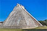 Pyramid of the Magician, Uxmal, Mayan archaeological site, UNESCO World Heritage Site, Yucatan, Mexico, North America