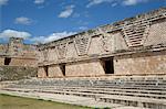 Nuns Quadrangle, Uxmal, Mayan archaeological site, UNESCO World Heritage Site, Yucatan, Mexico, North America