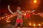 Devotee impersonating the Hindu god Hanuman, Diwali festival at the Sarcelles ISKCON temple, Sarcelles, Val d'Oise, France, Europe