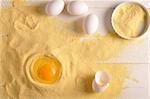 eggs and corn flour for delicious cookies