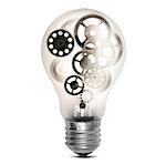 Big bulb light with mechanisms and gear