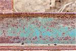 Abstract Aged Vintage Iron Beam Background.