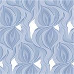 Vector illustration of Abstract seamless blue pattern