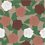 Abstract elegance floral background, floral seamless pattern, roses pattern, textile design background