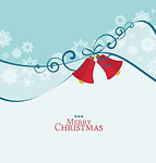 Vector background with Christmas bells, Christmas card