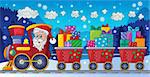 Christmas train theme image 5 - eps10 vector illustration.