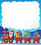 Christmas train theme image 6 - eps10 vector illustration.