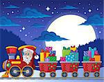 Christmas train theme image 7 - eps10 vector illustration.