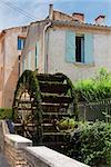 L'Isle-sur-la-Sorgue, provencal  small traditional town, Provence, France