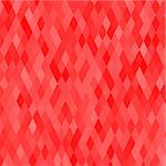 Mosaic Red Background. Abstract Red Geometric Pattern.