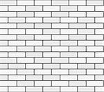 White brick wall. Vector, seamless texture