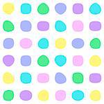 Colorful vector seamless pattern with round shapes