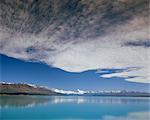 Aoraki (Mount Cook), viewed across Lake Pukaki, Mackenzie Country, South Canterbury, South Island, New Zealand, Pacific