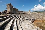 The amphitheatre at the Lycian site of Xanthos, UNESCO World Heritage Site, Antalya Province, Anatolia, Turkey, Asia Minor, Eurasia