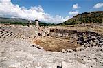 The amphitheatre at the Lycian site of Xanthos, UNESCO World Heritage Site, Antalya Province, Anatolia, Turkey, Asia Minor, Eurasia