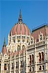 The neo-gothic Hungarian Parliament building, designed by Imre Steindl, dating from 1902, UNESCO World Heritage Site, Budapest, Hungary, Europe