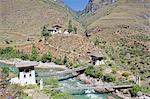 Tamchhog Lakkhang Temple, owned by descendants of the bridge builder Thantong Gyalpo, Paro, Bhutan, Asia