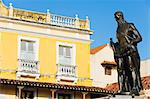 Monument to Pedro Heredia, Plaza de la Coches, Old Town, UNESCO World Heritage Site, Cartagena, Colombia, South America