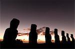 Ahu Akivi, Rapa Nui (Easter Island), UNESCO World Heritage Site, Chile, South America