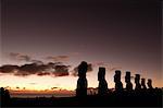 Ahu Akivi, Rapa Nui (Easter Island), UNESCO World Heritage Site, Chile, South America