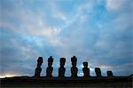Anakena, Rapa Nui (Easter Island), UNESCO World Heritage Site, Chile, South America