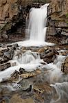 Tangle Falls, Jasper National Park, UNESCO World Heritage Site, Rocky Mountains, Alberta, Canada, North America