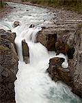 Sunwapta Falls, Jasper National Park, UNESCO World Heritage Site, Rocky Mountains, Alberta, Canada, North America