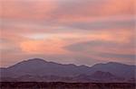 Orange and pink clouds at sunset, Elephant Butte Lake State Park, New Mexico, United States of America, North America