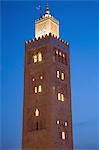 Minaret of the Koutoubia Mosque, UNESCO World Heritage Site, Marrakech, Morocco, North Africa, Africa