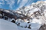 Alps in winter, Alpe Devero, Piedmont Region, Italy, Europe