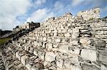 The Twin Pyramids, Mayan ruins, Ek Balam, Yucatan, Mexico, North America