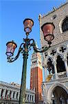 The Campanile and Doge's Palace, St. Mark's Square, Venice, UNESCO World Heritage Site, Veneto, Italy, Europe